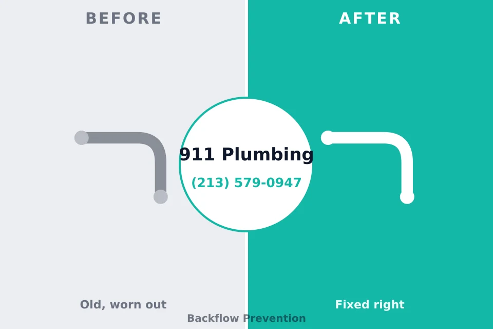 Before and after: plumbing company Kinnelon, NJ